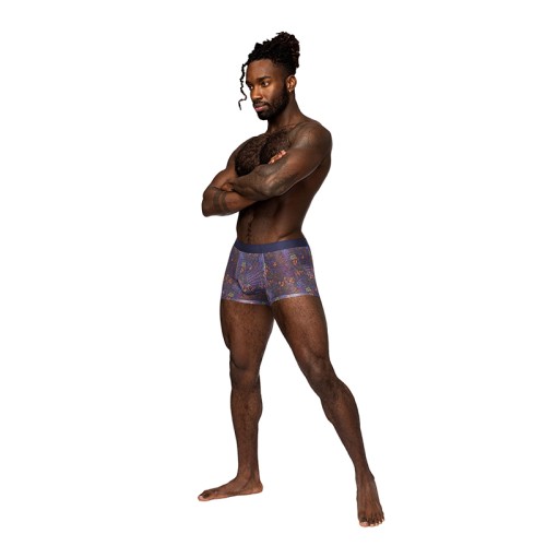 Male Power Sheer Prints Seamless Short