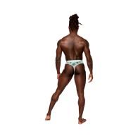 Thong Transparente Male Power con Estampado de Flamengo L/XL