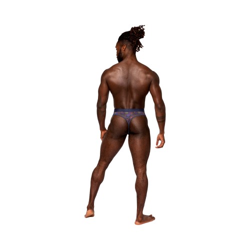 Male Power Sheer Prints Thong - Playful and Stylish