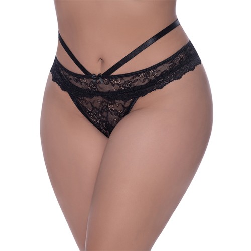 Magic Silk Ooh La Lace Cheeky Panty Black