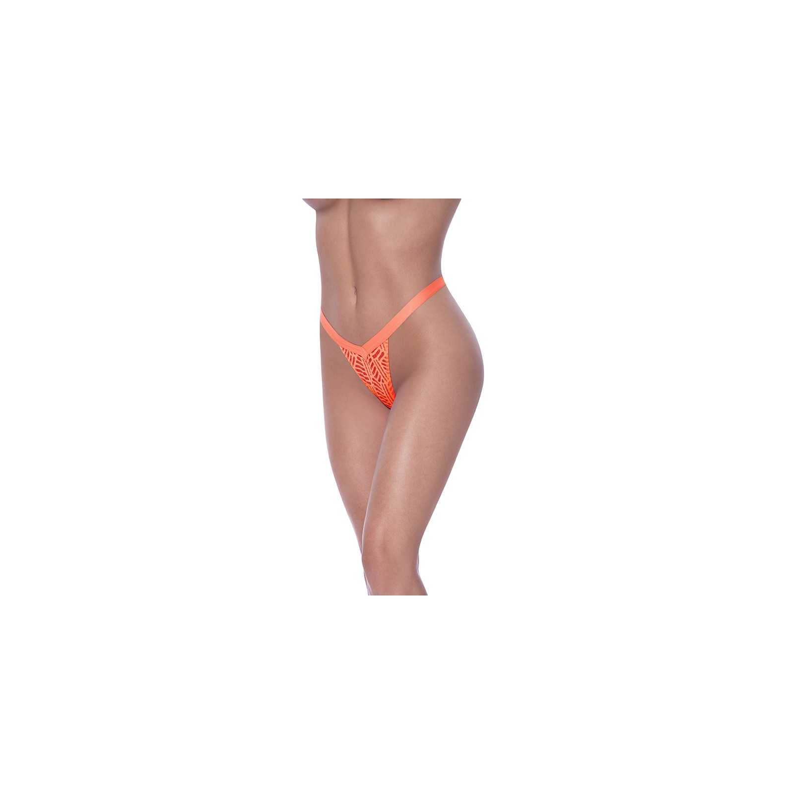 Magic Silk Rude Awakening Neon Orange Thong for Bold Attire