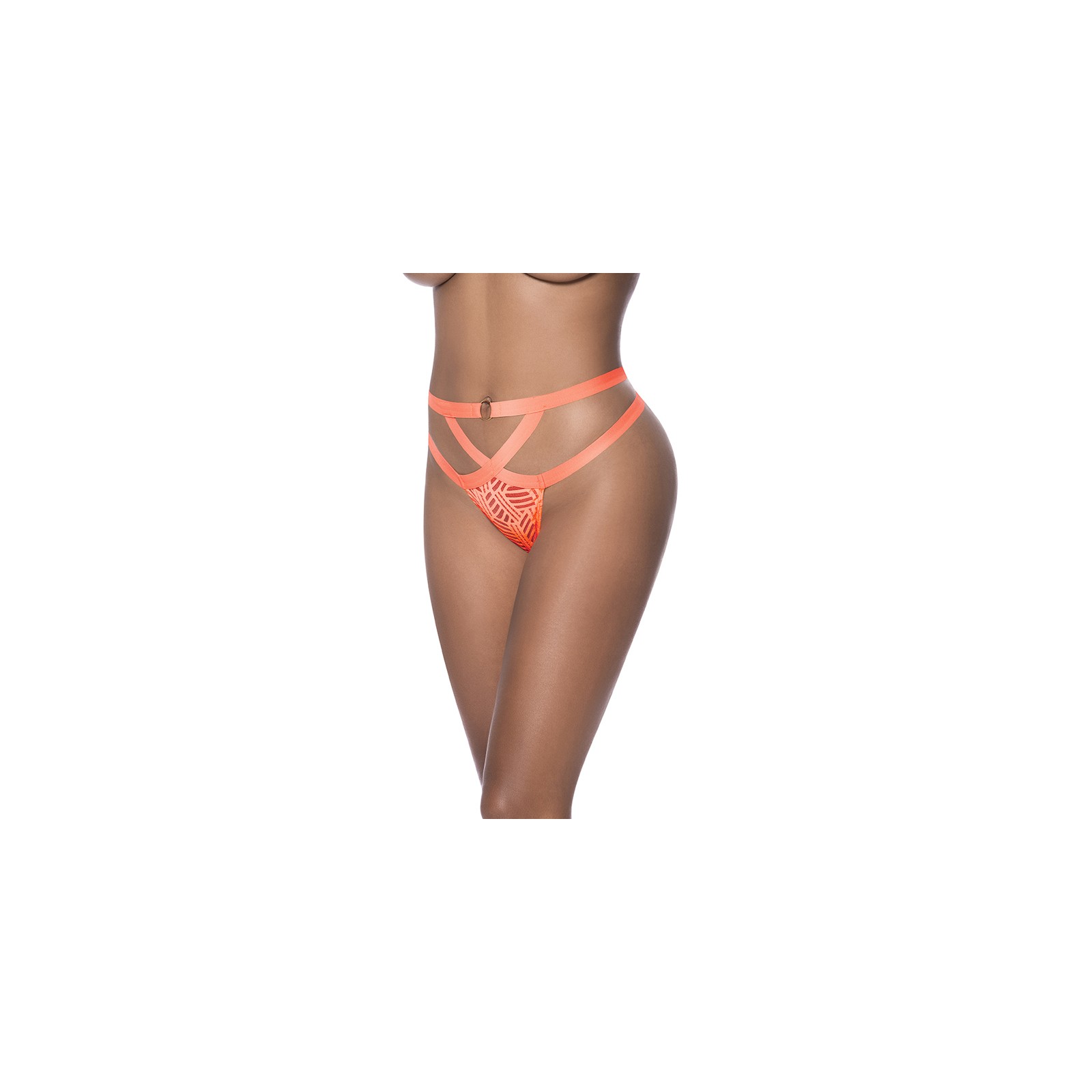 Magic Silk Rude Awakening Cheeky Panty Neon Orange S/M