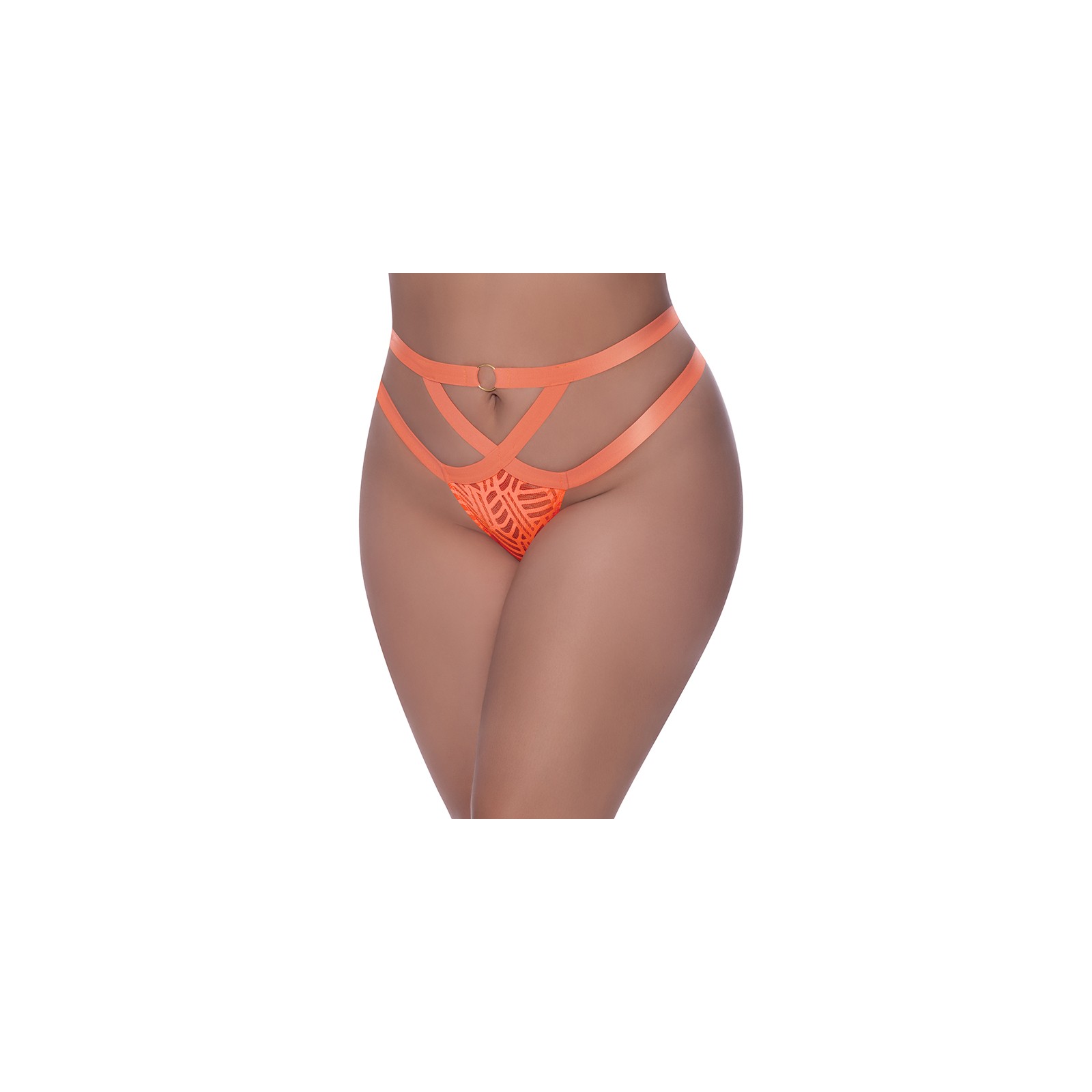 Magic Silk Rude Awakening Cheeky Panty Neon Orange Queen Size