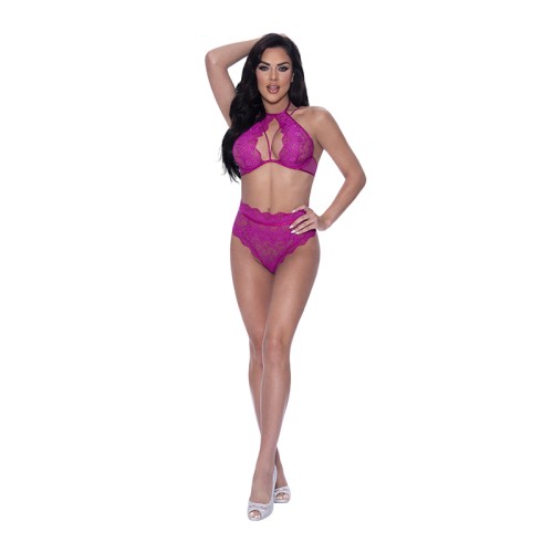 Conjunto Magic Silk Berrylicious Encaje Frambuesa