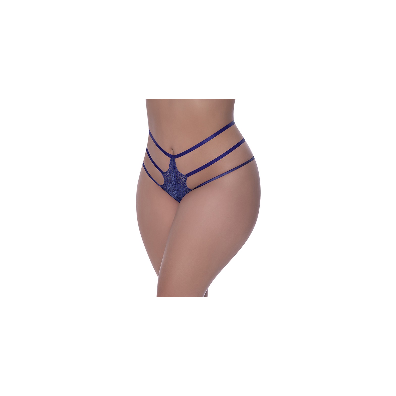 Magic Silk Blueberry Strappy Panty Queen Size