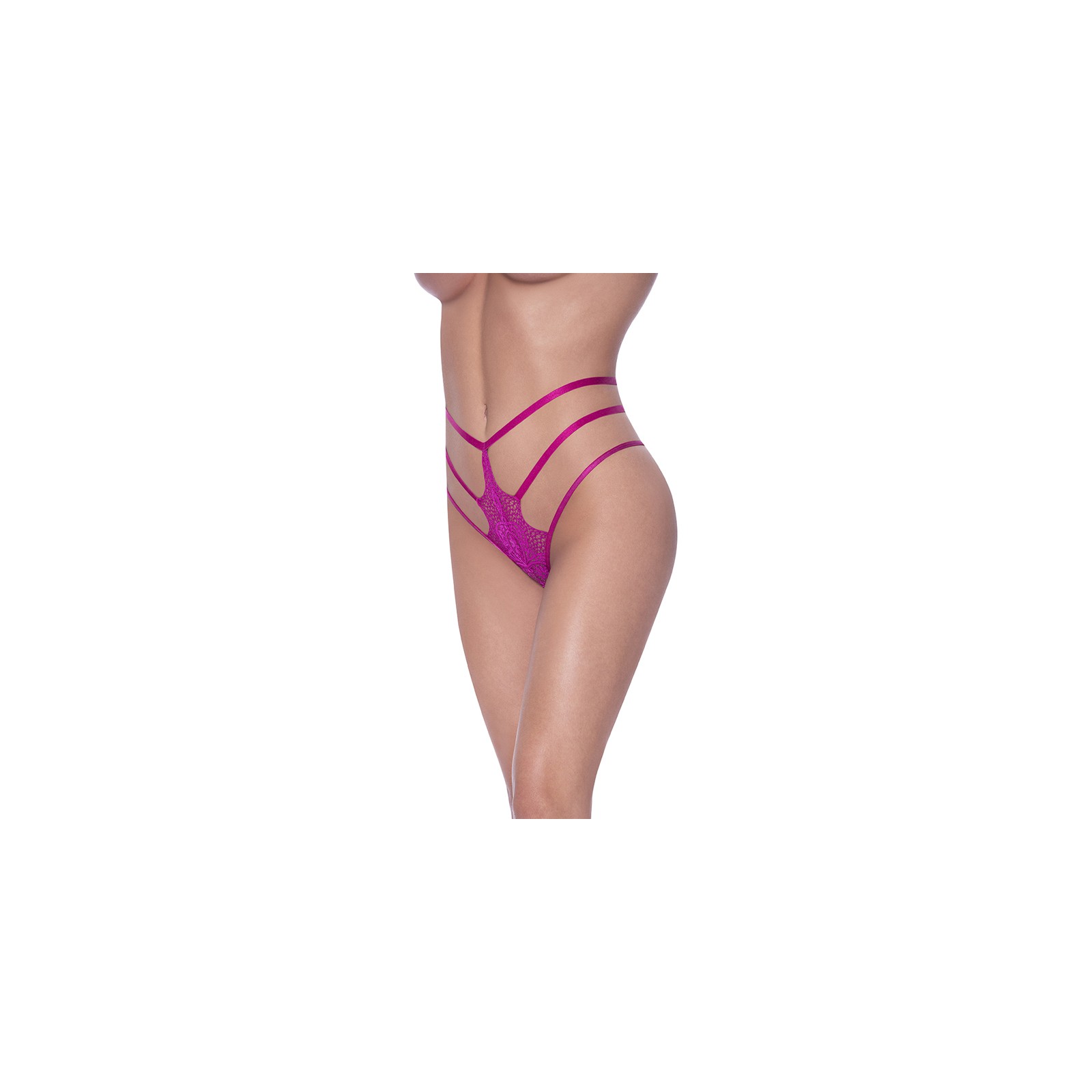 Tanga Berrylicious Strappy Raspberry de Magic Silk