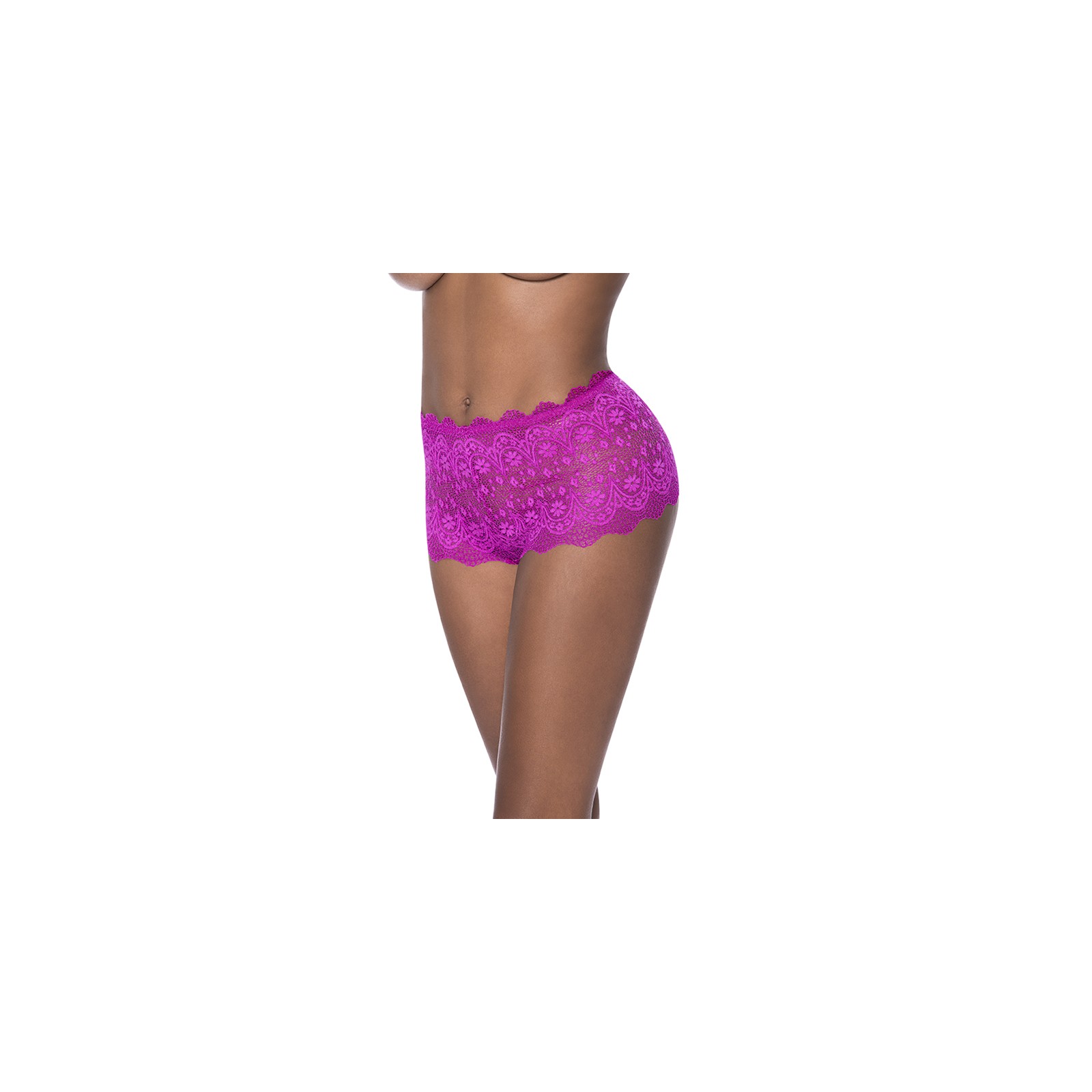 Boyshort de Encaje Berrylicious con Crotch Cortado de Magic Silk para Noches Coquetas