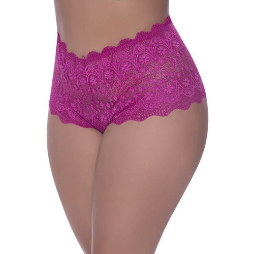 Magic Silk Berrylicious Lace Boyshort with Split Crotch