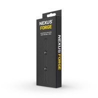 Nexus Forge Adjustable Silicone Cock and Ball Lasso Ring Black