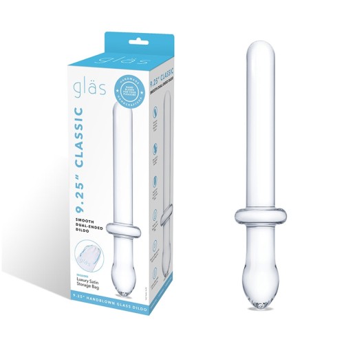 Glas Clásico Dildo de Cristal Doble Cara de 9.25 in.