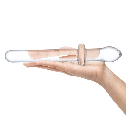 Glas Clásico Dildo de Cristal Doble Cara de 9.25 in.