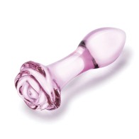 Glas Rosebud Juego de Tapones Anales de Vidrio