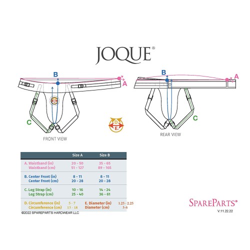 SpareParts Joque Double Strap Harness Red