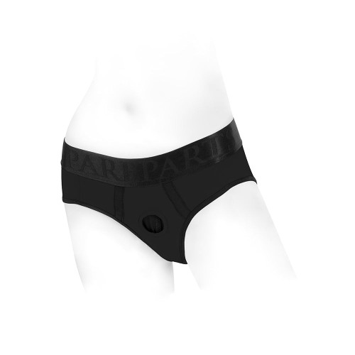 Arnés de Bragas de Nylon SpareParts Tomboi Negro XS