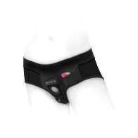 Arnés de Bragas de Nylon SpareParts Tomboi Negro XS