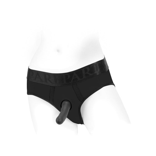 Arnés de Bragas de Nylon SpareParts Tomboi Negro XS