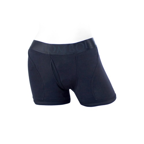 SpareParts Tomboii Rayon Boxer Briefs Harness Black XXS