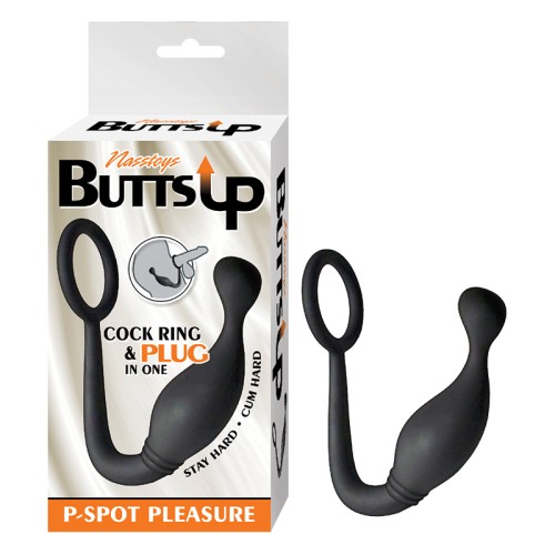 Butts Up P-Spot Pleasure Cock Ring & Plug