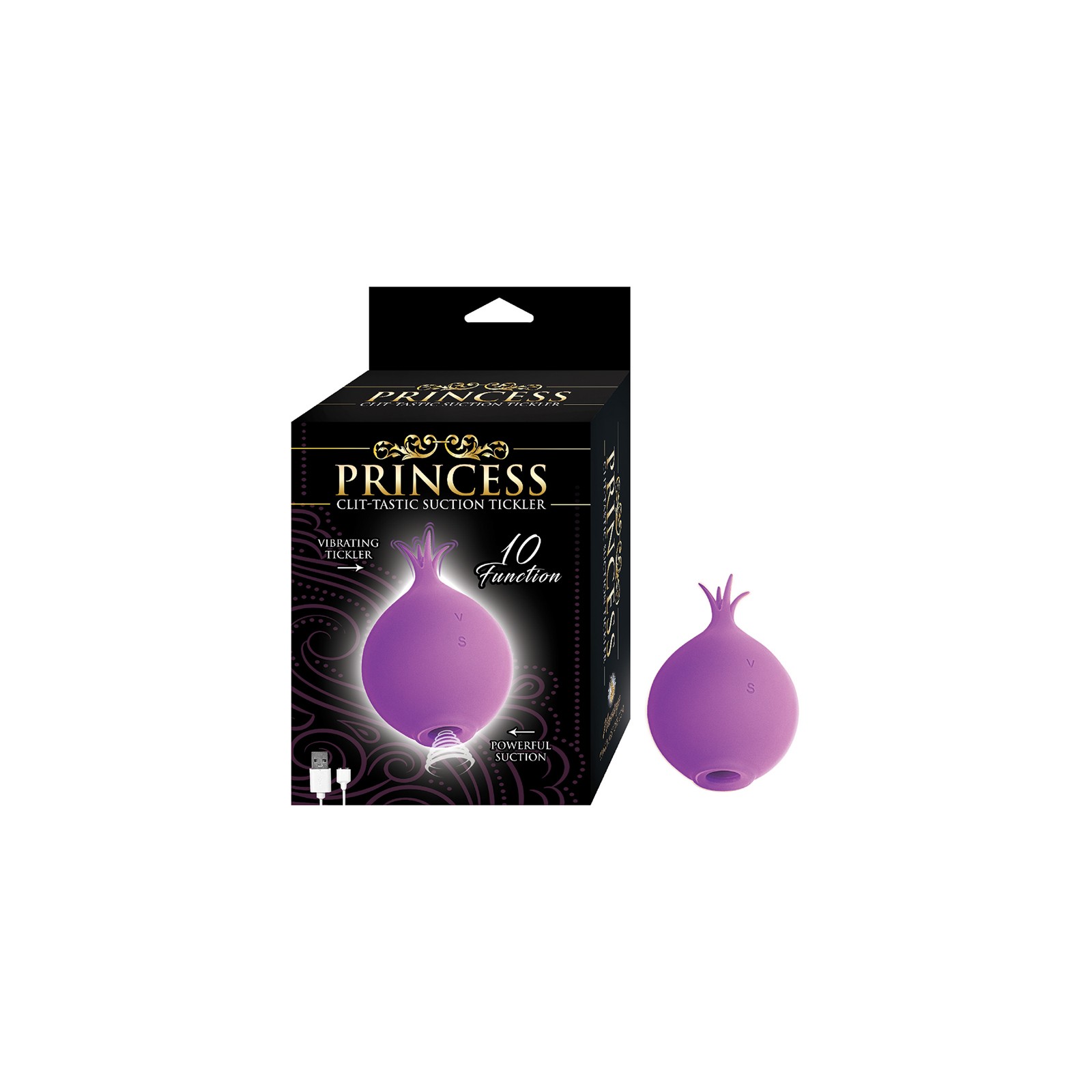 Princess Clit-Tastic Suction Vibrator Lavender