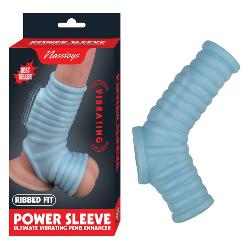 Nasstoys Power Sleeve Aumentador Vibrador Ajustado Azul