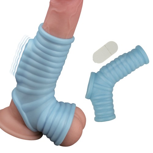 Nasstoys Power Sleeve Aumentador Vibrador Ajustado Azul