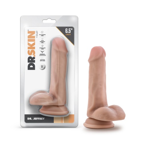 Dildo Dr. Skin Dr. Jeffrey 6.5 in Beige