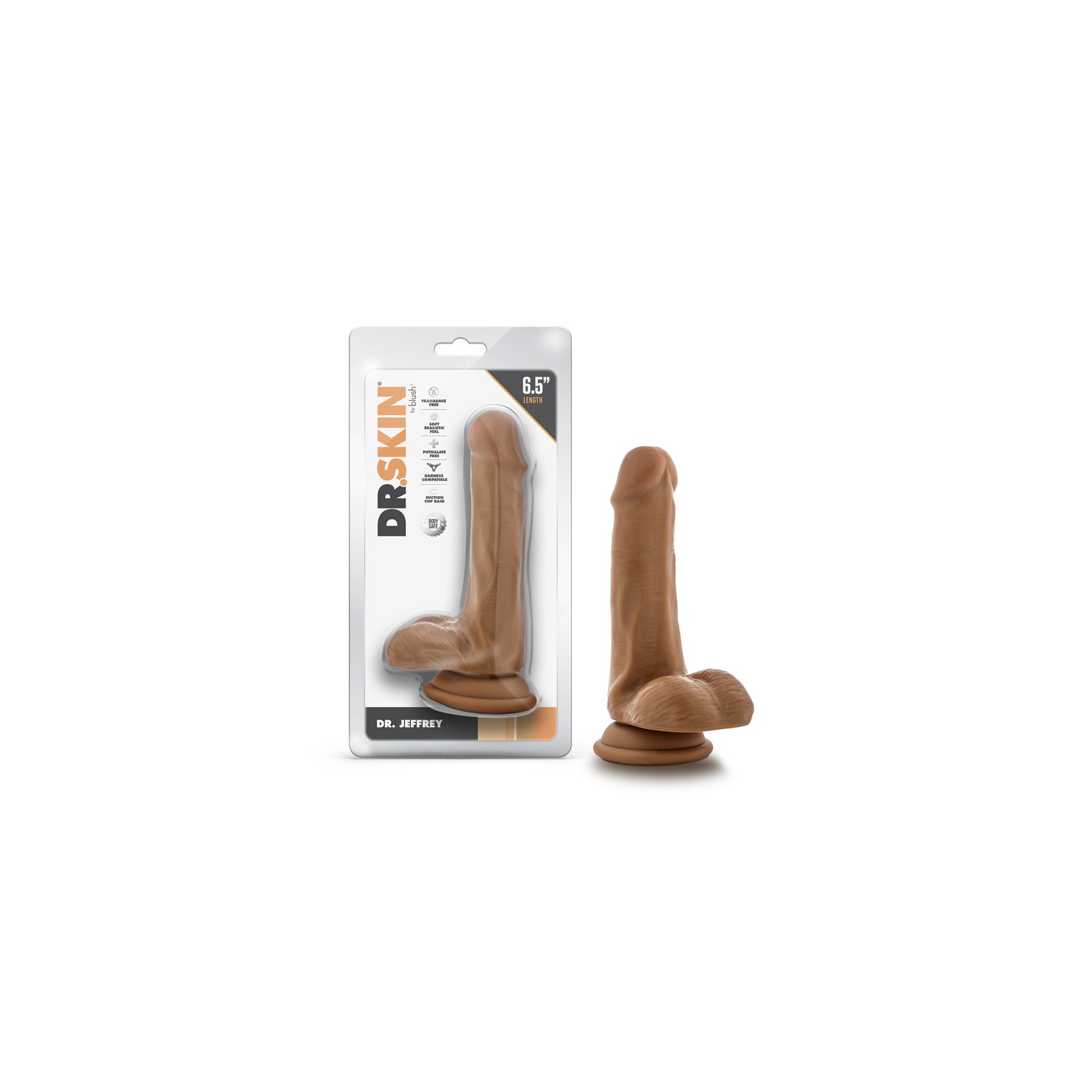 Dildo Realista Dr. Skin de 6.5 Pulgadas Beige