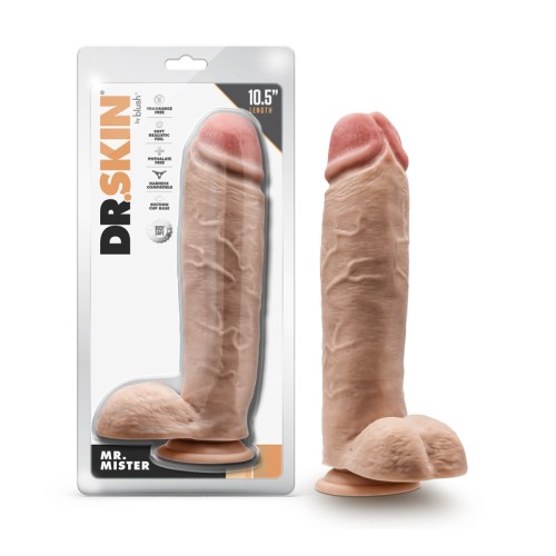 Dr. Skin Mr. Mister 10.5 in. Dildo with Balls