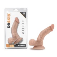 Dildo Dr. Skin Dr. Stephen 6.5 in. con Bolas Beige para placer realista