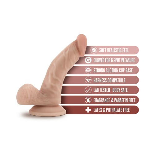 Dr. Skin Dr. Stephen 6.5 in. Dildo with Balls Beige for Realistic Pleasure