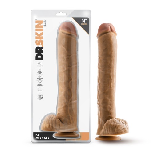 Dr. Michael 14 in. Realistic Dildo with Balls