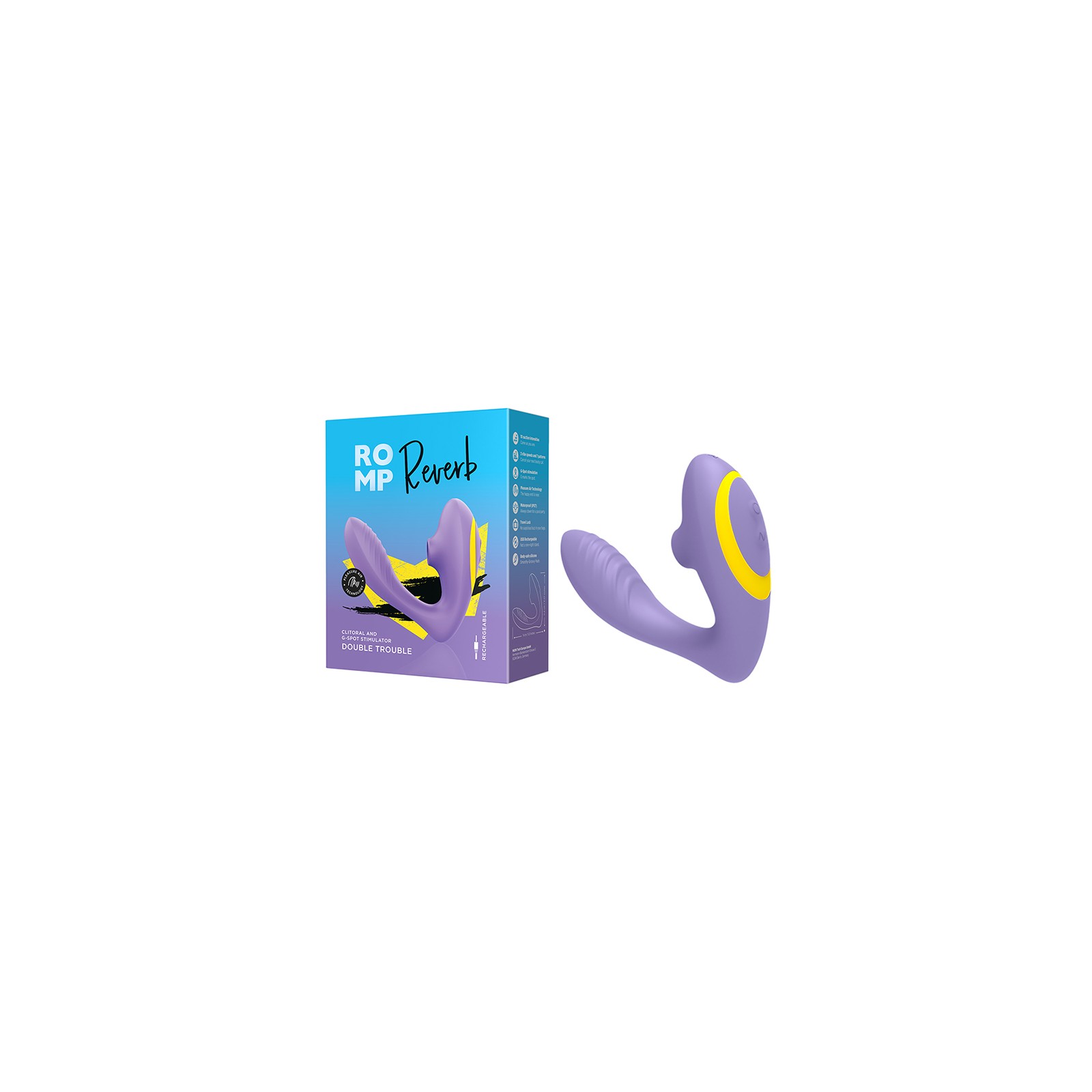 ROMP Reverb Rechargeable Dual Stimulator - Intense Pleasure