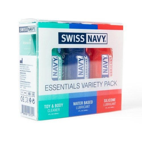 Pack Variado Swiss Navy Essentials 3 Piezas