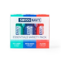 Pack Variado Swiss Navy Essentials 3 Piezas