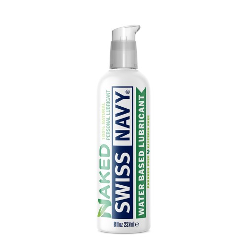 Swiss Navy Naked Water-Based Lubricant 8 oz. for All Skin Types