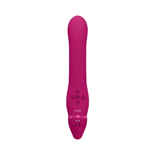 VIVE AI Rechargeable Dual Vibrating Strapless Dildo