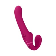 VIVE AI Rechargeable Dual Vibrating Strapless Dildo