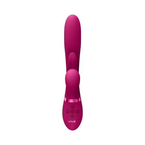 VIVE KURA Vibrador Rosa G-Spot con Función de Empuje