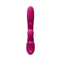 VIVE KURA Vibrador Rosa G-Spot con Función de Empuje