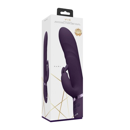 VIVE NARI Rechargeable Silicone G-Spot Rabbit Vibrator