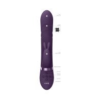 VIVE NARI Vibrador de Conejo Silicona Recargable G-Spot