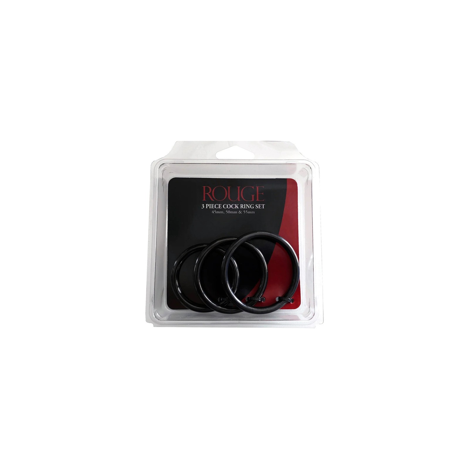 Conjunto de Cock Rings de Acero Inoxidable Rouge - 3 Tamaños