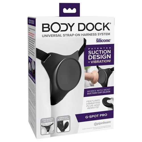 Arnés Vibrador de Silicona Body Dock G-Spot Pro