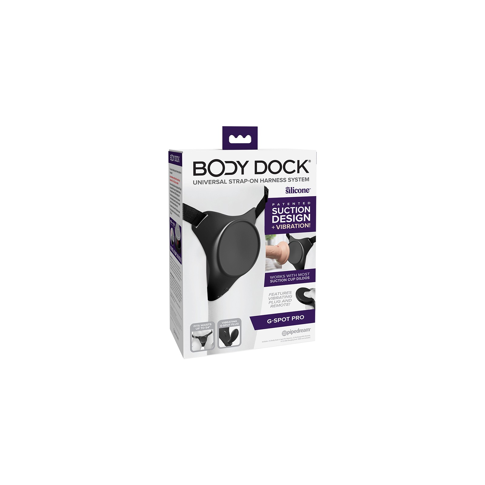 Arnés Vibrador de Silicona Body Dock G-Spot Pro