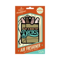 Wood Rocket Air Freshener Eat A Bag Of Dicks