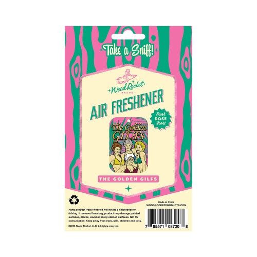 Wood Rocket Golden GILFS Parody Air Freshener