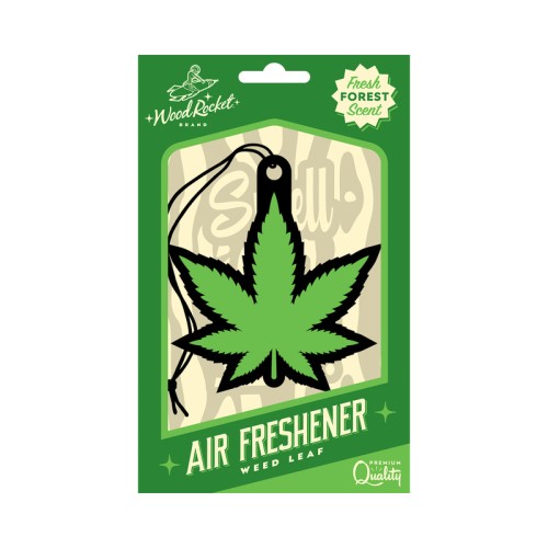 Wood Rocket Green Leaf Air Freshener