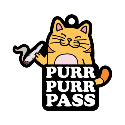 Wood Rocket Purr Purr Pass Air Freshener