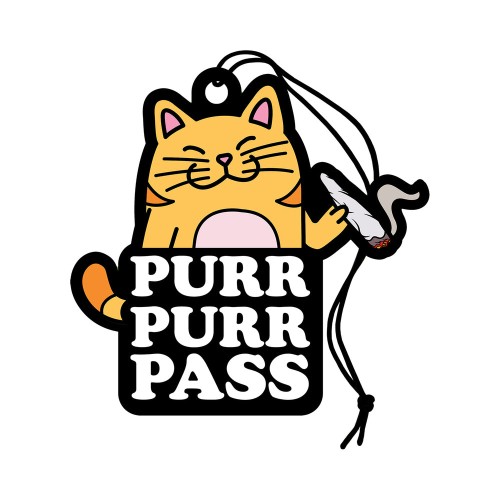 Wood Rocket Purr Purr Pass Air Freshener