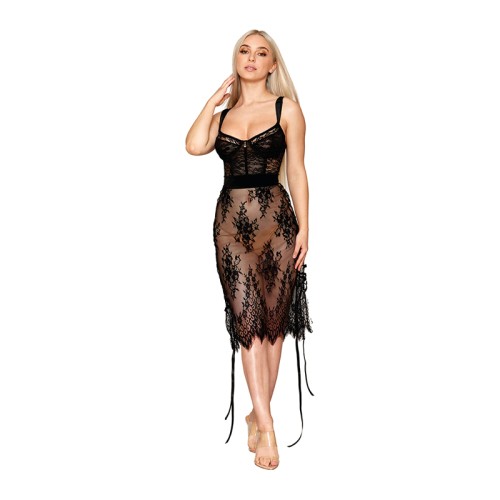 Dreamgirl Floral Lace Chemise - Seductive Elegance